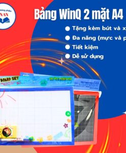 Bảng WinQ 2 mặt trắng đen A4